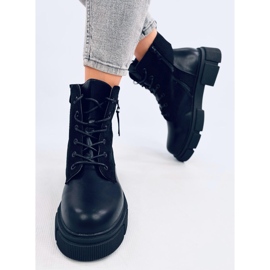 Botas Provo Black con suela gruesa negro 6