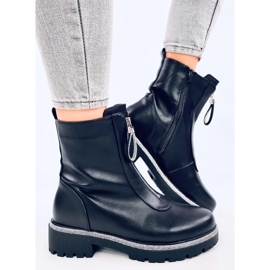 Botines Teah Black con circonitas negro 3
