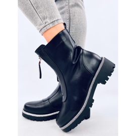 Botines Teah Black con circonitas negro 2