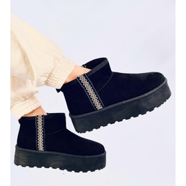 Botas de nieve cortas con plataforma Weyan Black negro 5