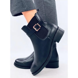 Botas Chelsea clásicas de mujer Saroni Black negro 3