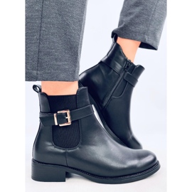 Botas Chelsea clásicas de mujer Saroni Black negro 4