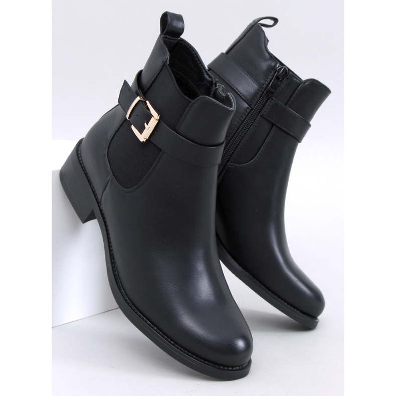 Botas Chelsea clásicas de mujer Saroni Black negro 1