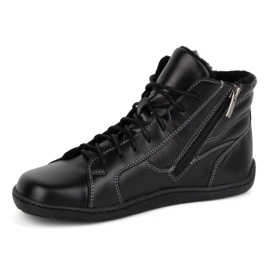 Olivier Zapatos mujer minimalistas descalzos piel invierno 1261 negro 3