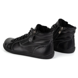Olivier Zapatos mujer minimalistas descalzos piel invierno 1261 negro 6