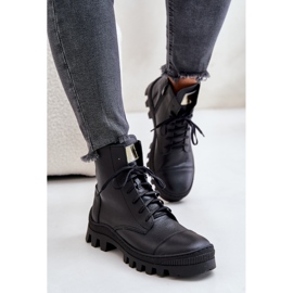 Zazoo 2831 Botas de Mujer Fabricadas en Piel Natural, Negro 5