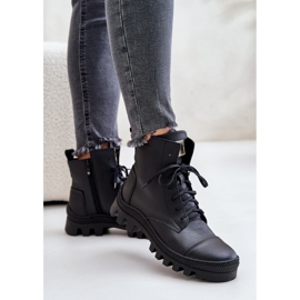 Zazoo 2831 Botas de Mujer Fabricadas en Piel Natural, Negro 7