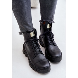 Zazoo 2831 Botas de Mujer Fabricadas en Piel Natural, Negro 9