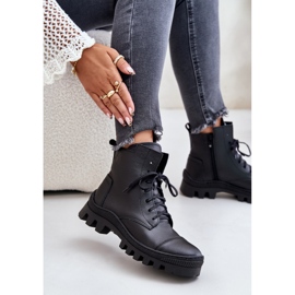 Zazoo 2831 Botas de Mujer Fabricadas en Piel Natural, Negro 10
