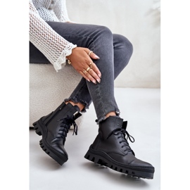 Zazoo 2831 Botas de Mujer Fabricadas en Piel Natural, Negro 11