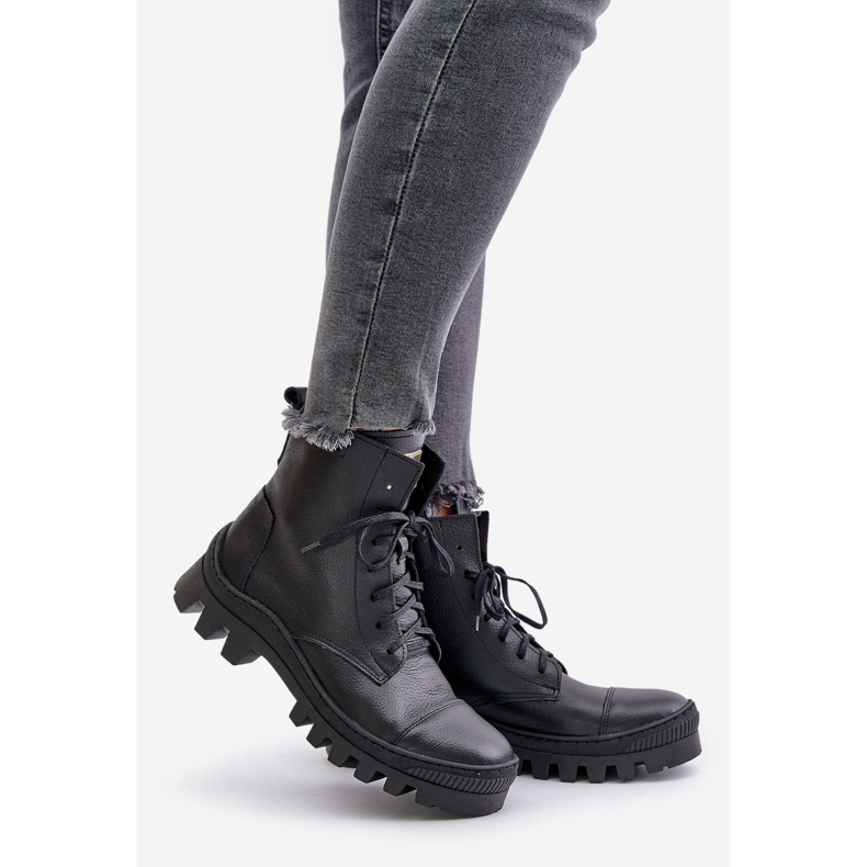 Zazoo 2831 Botas de Mujer Fabricadas en Piel Natural, Negro 1