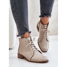 Zazoo 2964 Botas Planas Piel Beige 3