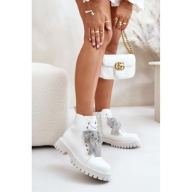 Botas Mujer Con Lazo Blanco Ocenttia 4