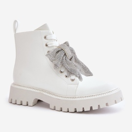 Botas Mujer Con Lazo Blanco Ocenttia 6