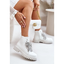 Botas Mujer Con Lazo Blanco Ocenttia 8