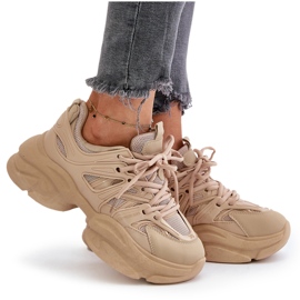 Zapatillas de mujer Amoserna beige con suela gruesa 10