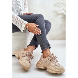 Zapatillas de mujer Amoserna beige con suela gruesa 8
