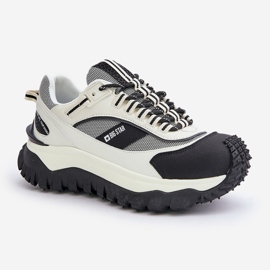 Zapatillas de Mujer de Piel con Plataforma Big Star OO274A220 Sistema HI-POLY Blanco y Negro 7