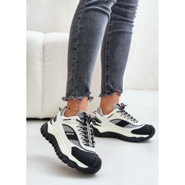 Zapatillas de Mujer de Piel con Plataforma Big Star OO274A220 Sistema HI-POLY Blanco y Negro 6