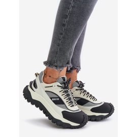 Zapatillas de Mujer de Piel con Plataforma Big Star OO274A220 Sistema HI-POLY Blanco y Negro 4