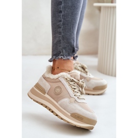 Zapatillas aislantes de mujer con plataforma Big Star OO274A214 Beige 3