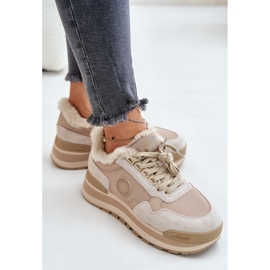 Zapatillas aislantes de mujer con plataforma Big Star OO274A214 Beige 9