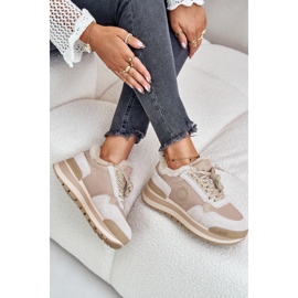 Zapatillas aislantes de mujer con plataforma Big Star OO274A214 Beige 2 Zapatillas aislantes de mujer con plataforma Big Star OO274A214 Beige 2