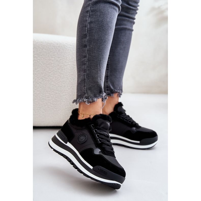Zapatillas deportivas aisladas para mujer con plataforma Big Star OO274A216 Negro 2