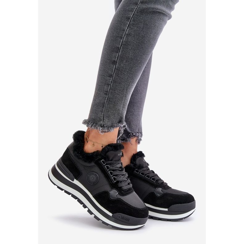 Zapatillas deportivas aisladas para mujer con plataforma Big Star OO274A216 Negro 1
