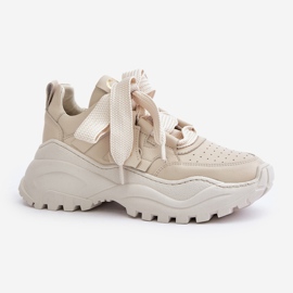 Deportivas Mujer Piel Beige CheBello 4583 1