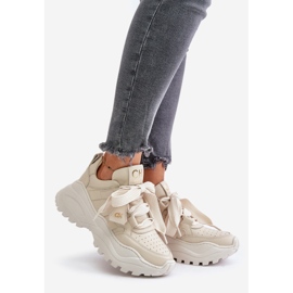 Deportivas Mujer Piel Beige CheBello 4583 2