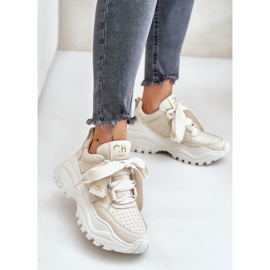 Deportivas Mujer Piel Beige CheBello 4583 3