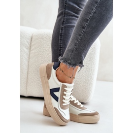 Vinceza 7923 Zapatillas Mujer Piel, Beige 6