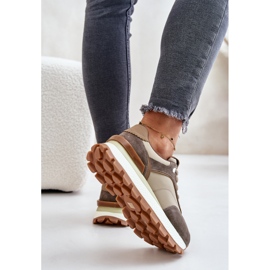 Deportivas de Mujer con Plataforma Fabricadas en Piel Natural Vinceza 41465 Beige 7