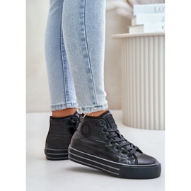 Big Star Zapatillas de mujer aisladas con plataforma OO274A471 negro 9