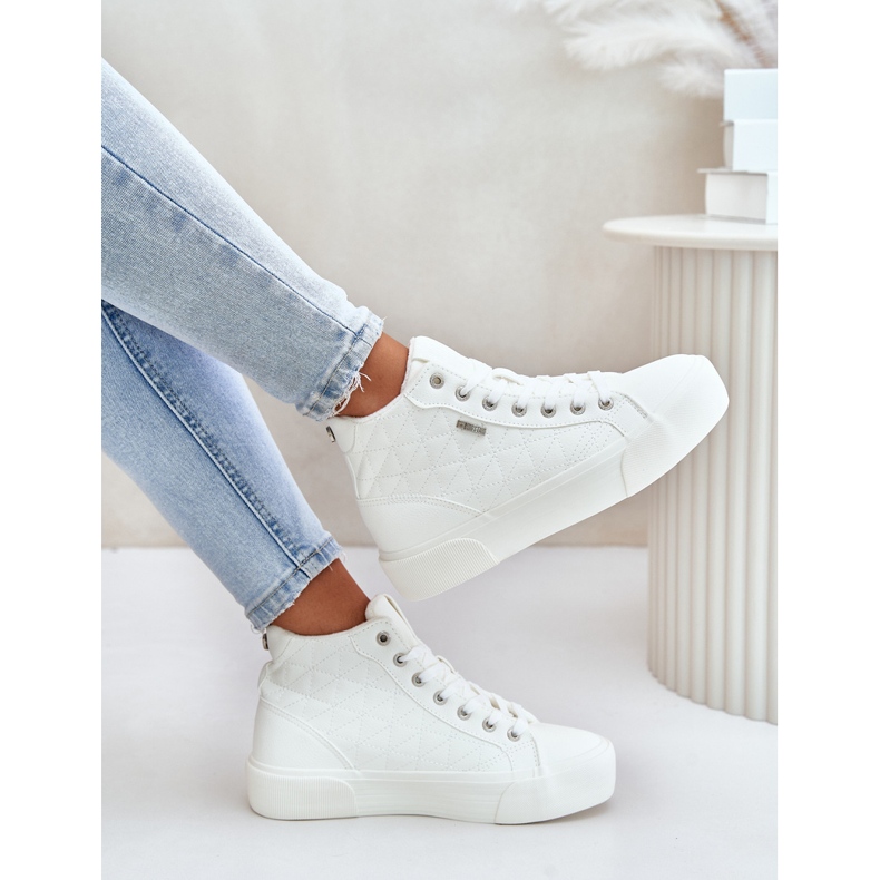 Zapatillas De Mujer Aislante Con Costuras Big Star OO274A479 Blanco 2
