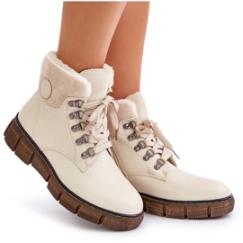 Botas Aislante Mujer Con Cremallera Beige Mevanisa 9