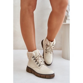 Botas Aislante Mujer Con Cremallera Beige Mevanisa 3