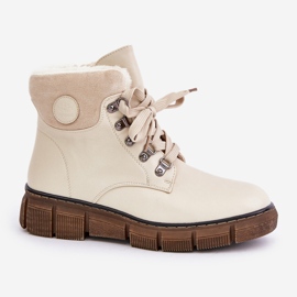 Botas Aislante Mujer Con Cremallera Beige Mevanisa 4