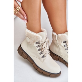 Botas Aislante Mujer Con Cremallera Beige Mevanisa 8