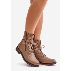 Botas de Trabajo Mujer Beige Oscuro Perfecto 1