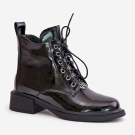 Botines de charol con aislamiento, Negro Bellani 4