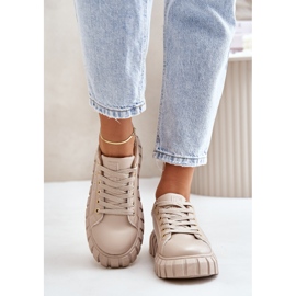 Zapatillas con aislamiento para mujer Big Star MM274618 Beige 8