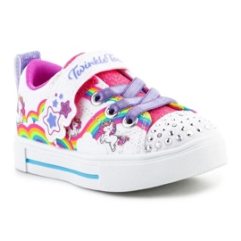 Zapatos Skechers S-Lights Twinkle Sparks Jumpin Clouds para niña 314809N-WMLT blanco 1