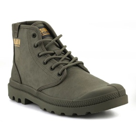 Zapatos Palladium Pampa Hi Coated U 74375-377-M Verde oscuro 1