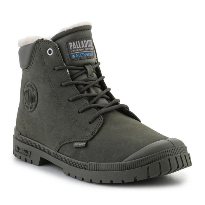 Palladium SP20 Cuff Leather Waterproof Wl U 79067-325-M Oliva Zapatos de noche verde 1 Palladium SP20 Cuff Leather Waterproof Wl U 79067-325-M Oliva Zapatos de noche verde 1