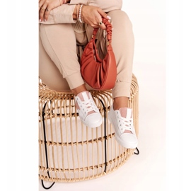Big Star Zapatillas de deporte femenino con una estrella estrella DD274691 White and Pink blanco 3