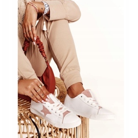 Big Star Zapatillas de deporte femenino con una estrella estrella DD274691 White and Pink blanco 6