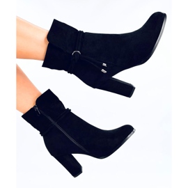 Botines Minnai de ante negro 4