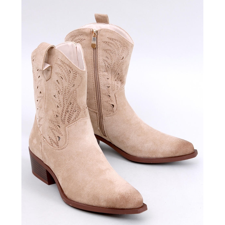 Austen Bota cowboy calada beige 1